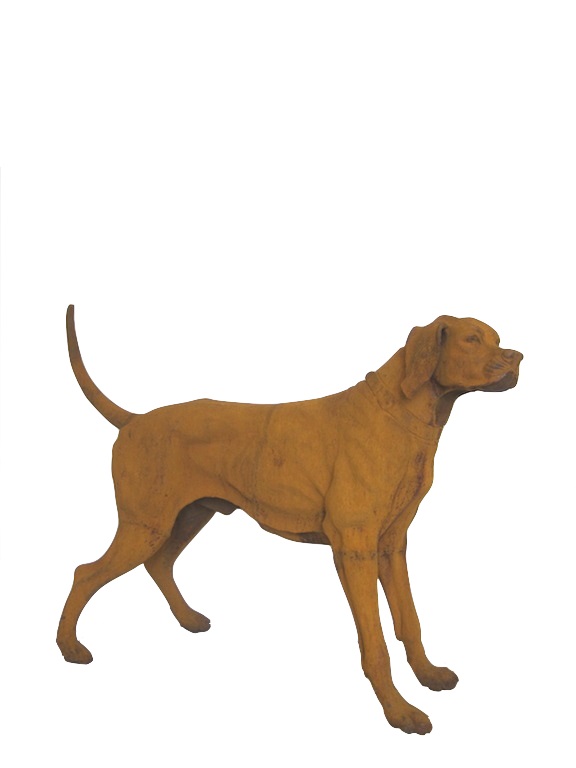 Hond staart omhoog gietijzer Eliassen.nl