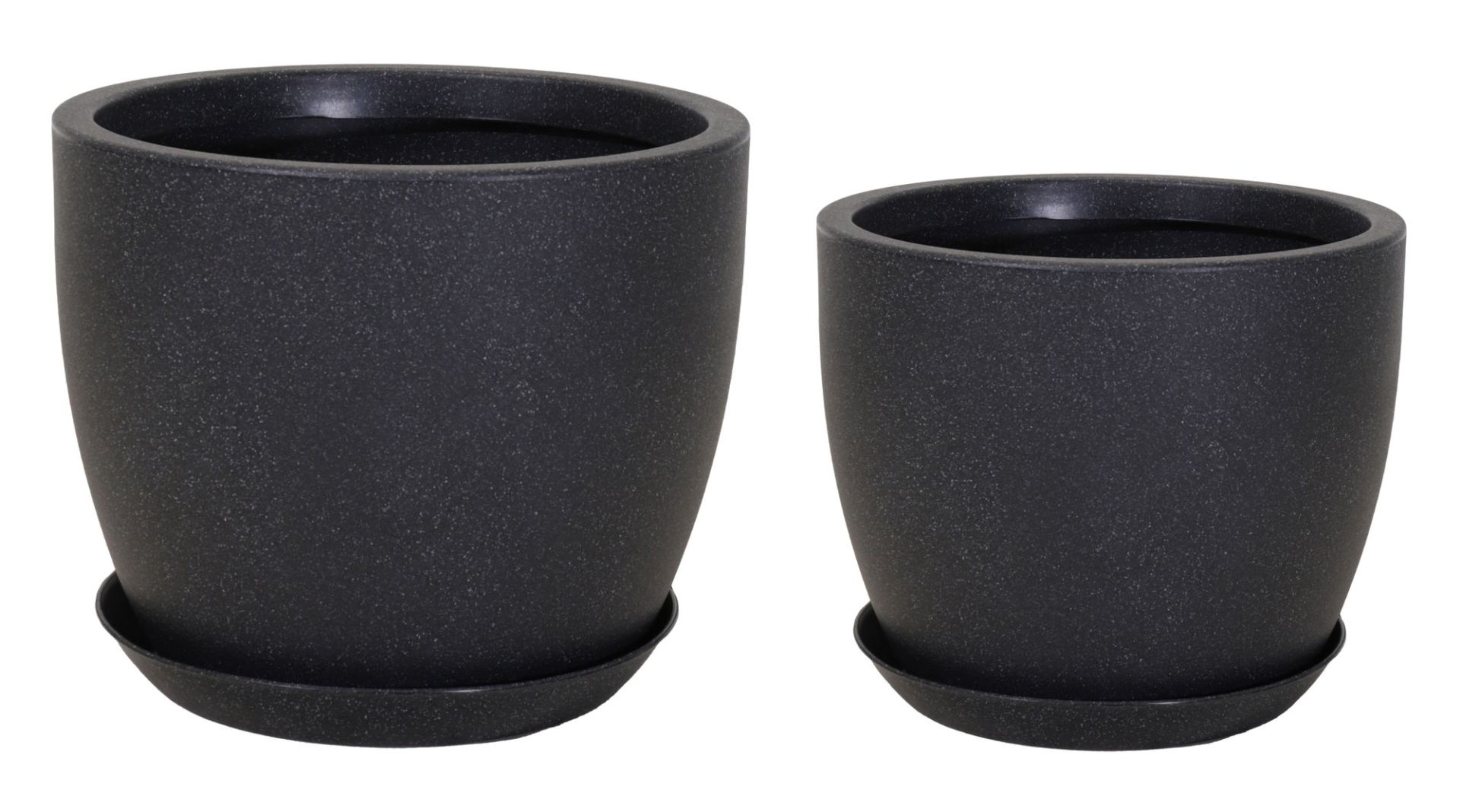 Odin Egg pottenset met schotel antraciet Eliassen.nl