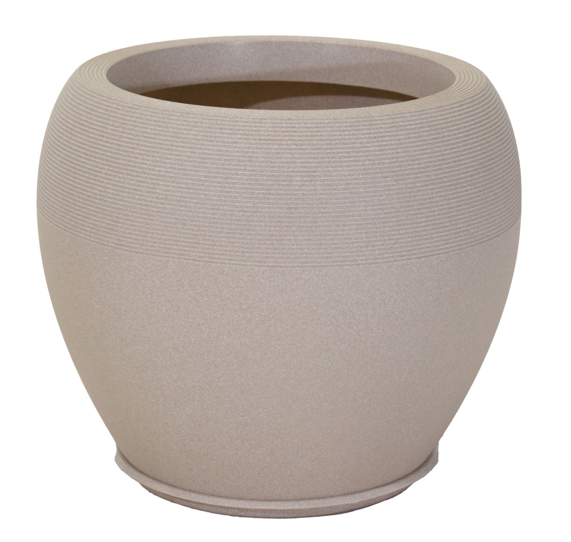 Odin bolpot met schotel zandkleur Eliassen.nl