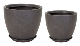 Odin pot set with saucer gray Eliassen.nl
