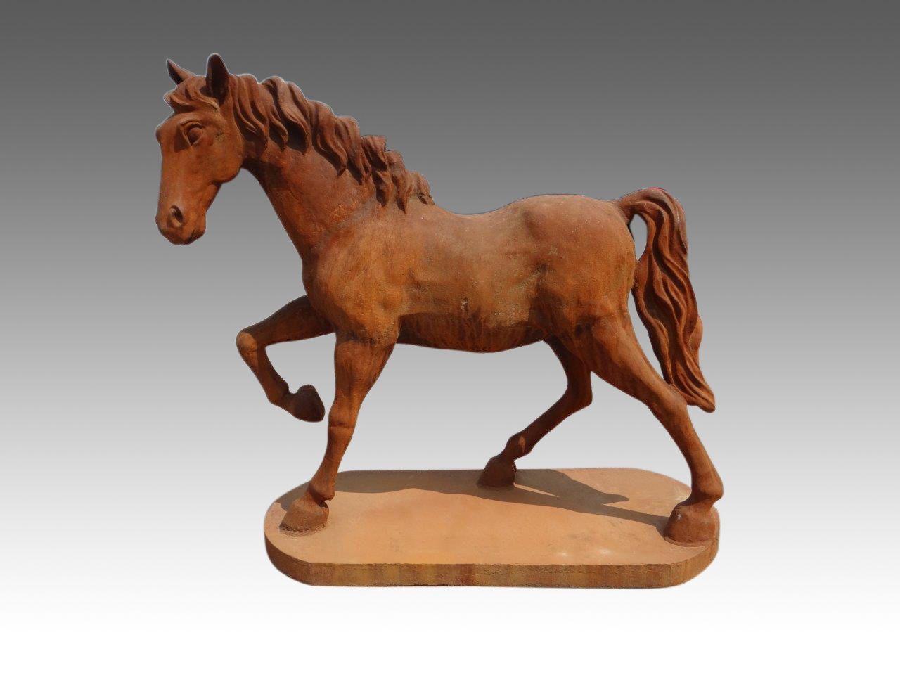 Paard 140cm gietijzer Eliassen.nl