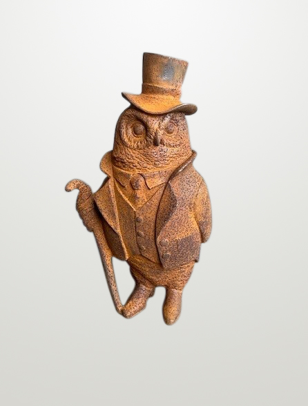 Uil met hoed gietijzer Eliassen.nl