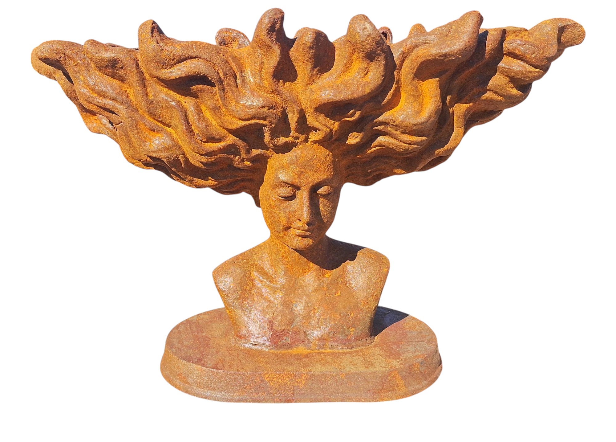 Vaas vrouw gietijzer Eliassen.nl