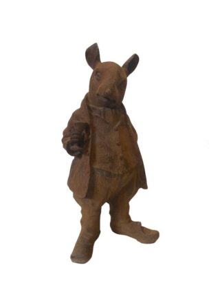 Cast iron statue Mr. Rat 42cm