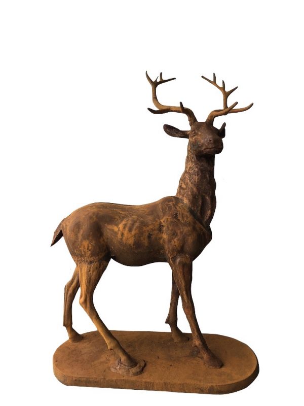 gietijzeren hert beeld - Eliassen.nl