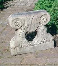 Garden bench curved English 136cm