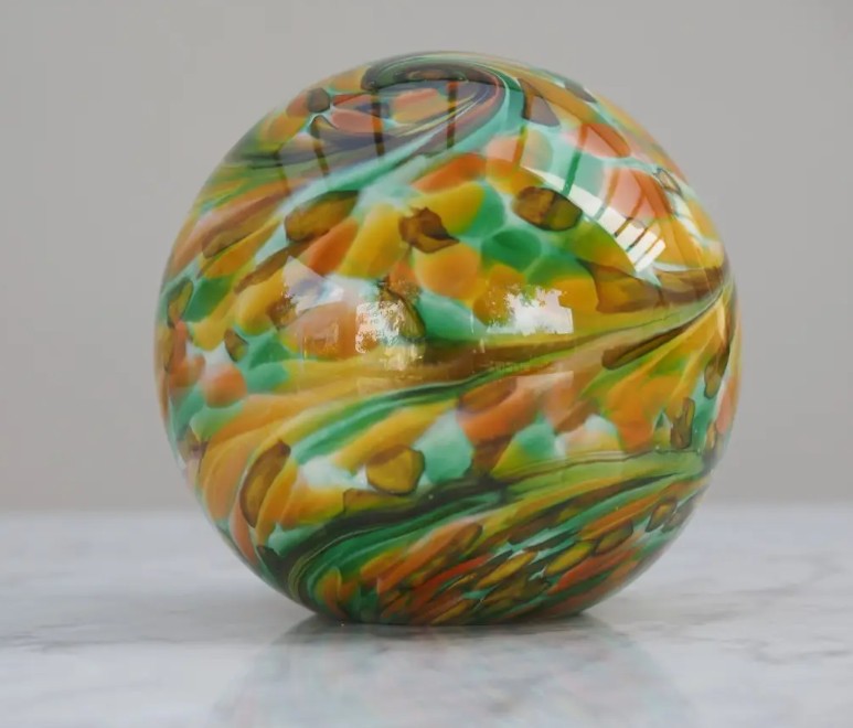 decoratieve glasbol groen 25cm - Eliassen.nl