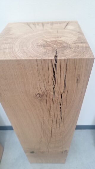 Pedestal solid Oak planed 29x29x80cm