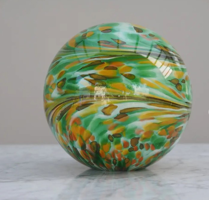 decoratie glasbol groen 18cm - Eliassen.nl