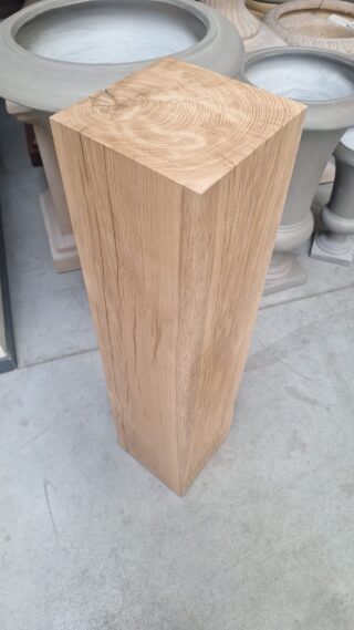 Sockel eike gehobelt 19x19x80cm hoch - Eliassen.nl