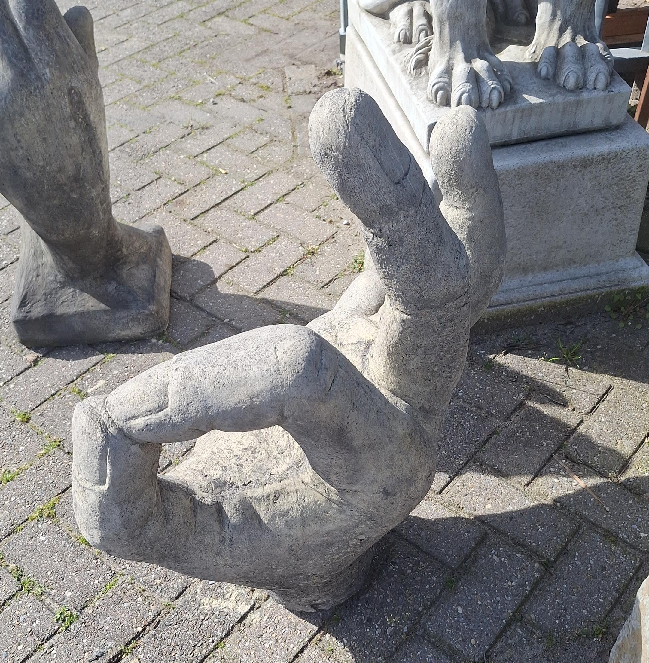 Statue Skulptur Hand in Ordnung 84cm