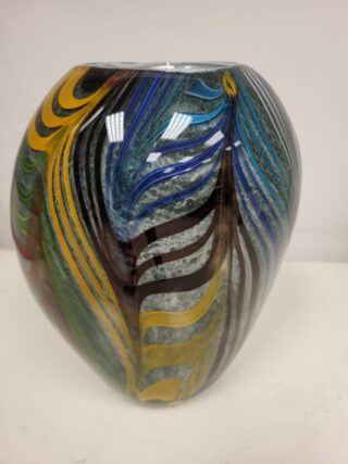 glasvaas stripes 28cm met vele kleuren