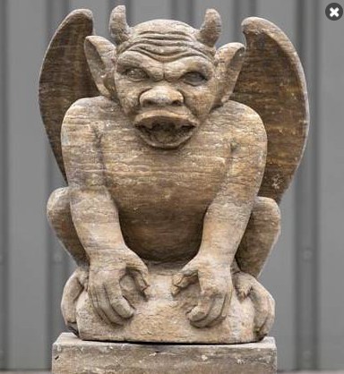 beeld gargoyle 62cm in 3 kleuren - Eliassen.nl