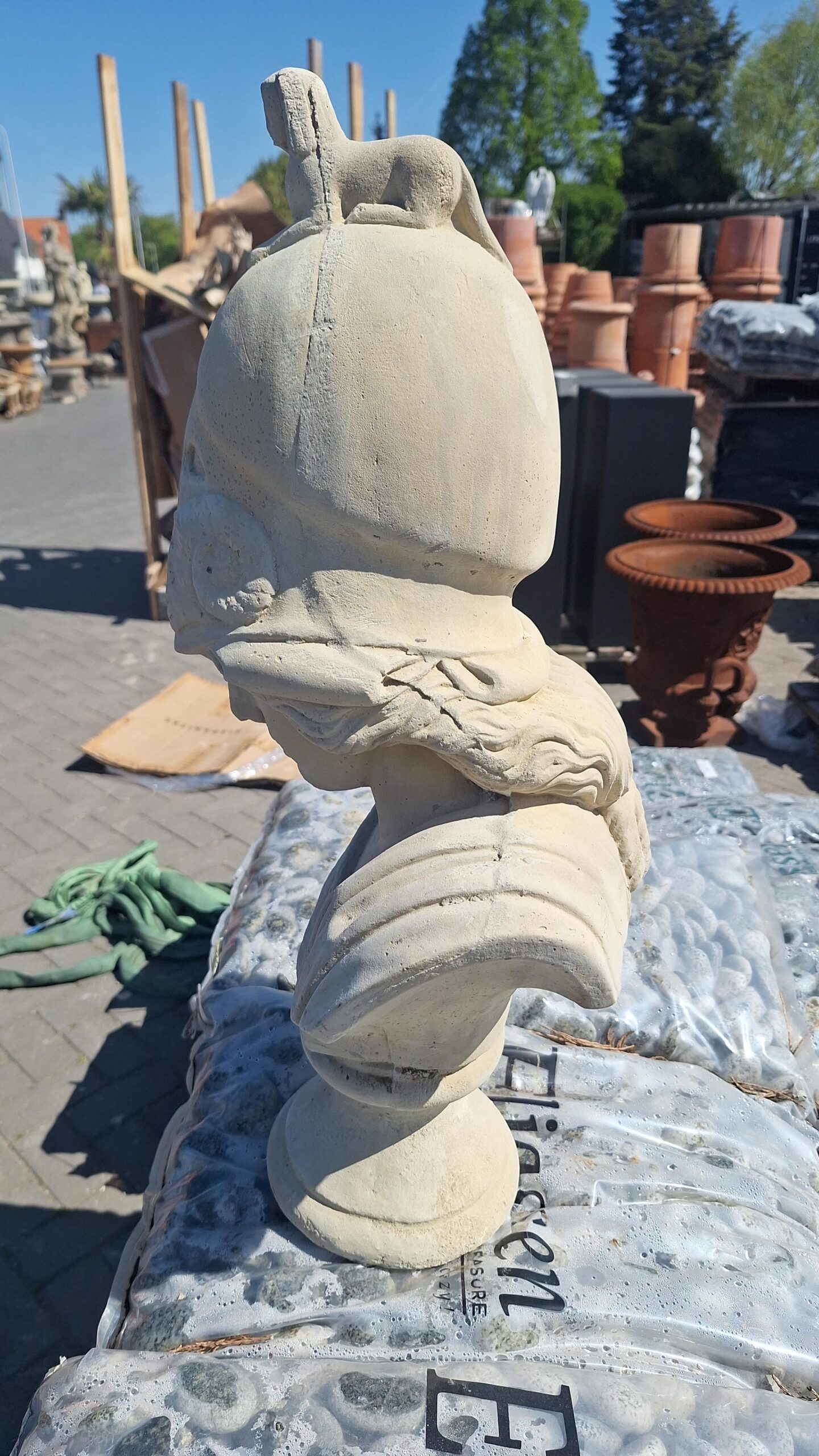 Borstbeeld Minerva 65cm in 3 kleuren