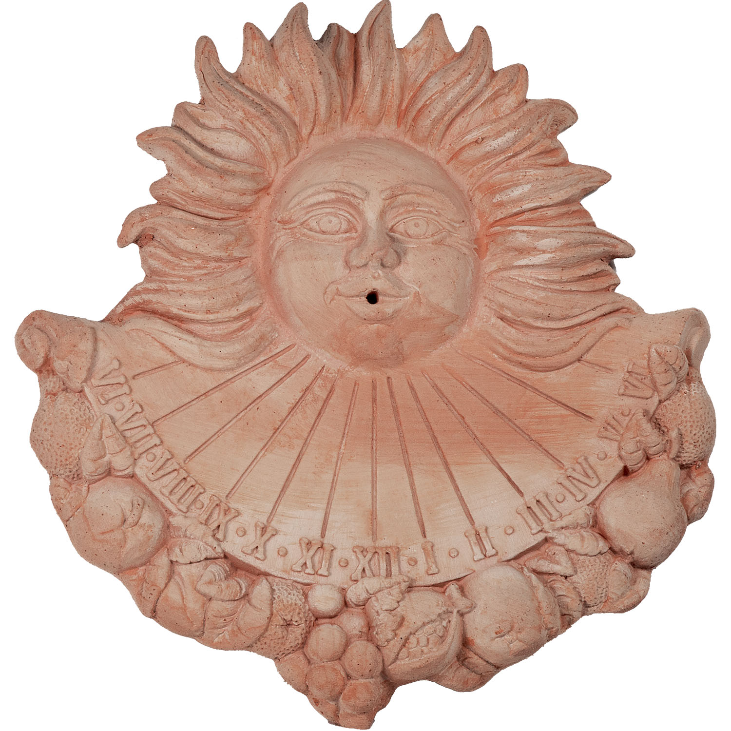 zonnewijzer terracotta toscaans meridiana frutta - Eliassen.nl