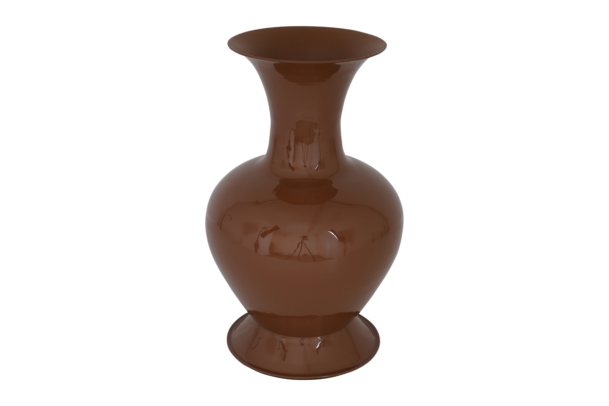 metalen vaas napier bruin 43cm - Eliassen.nl