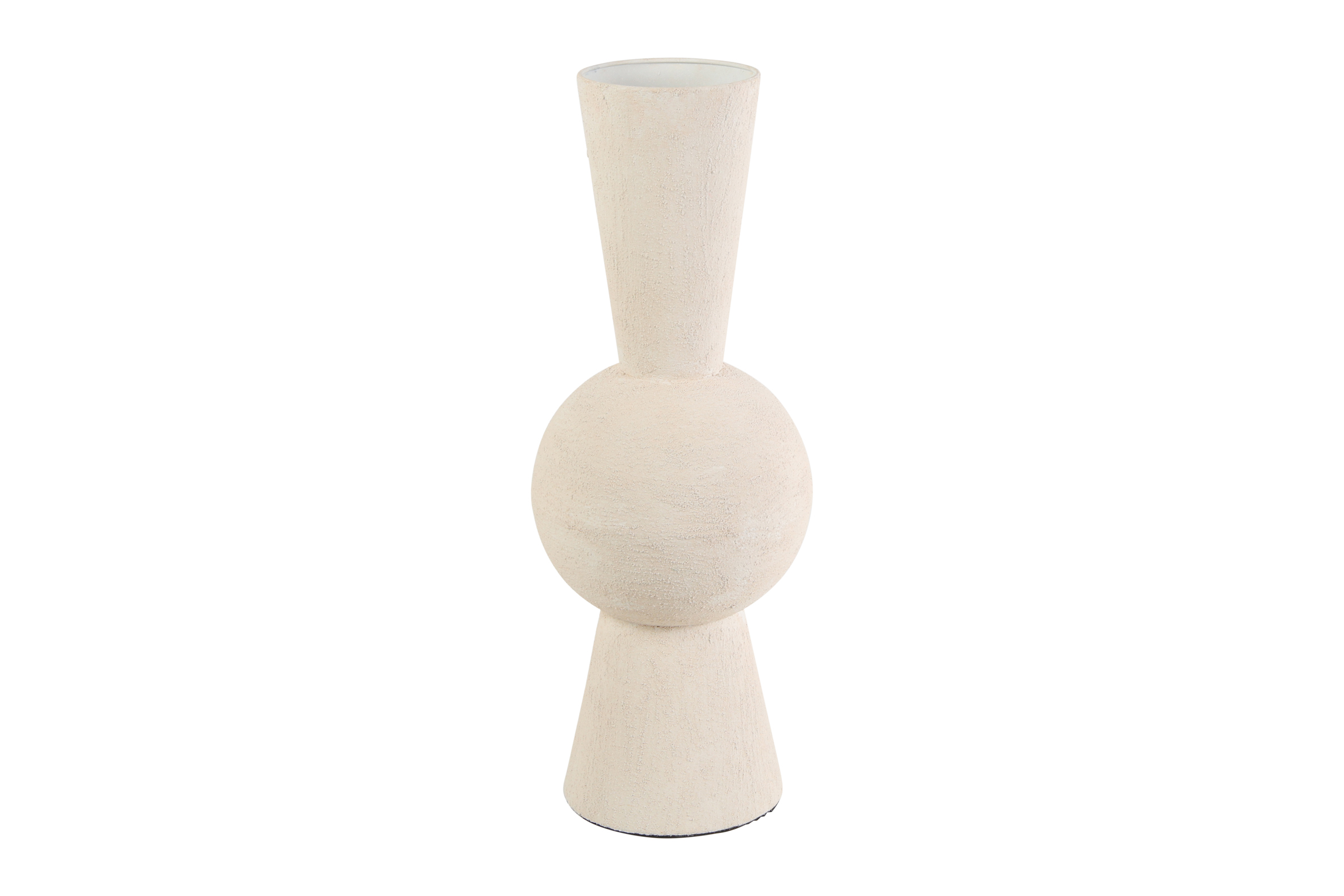 metalen vaas fermin wit 66cm - Eliassen.nl