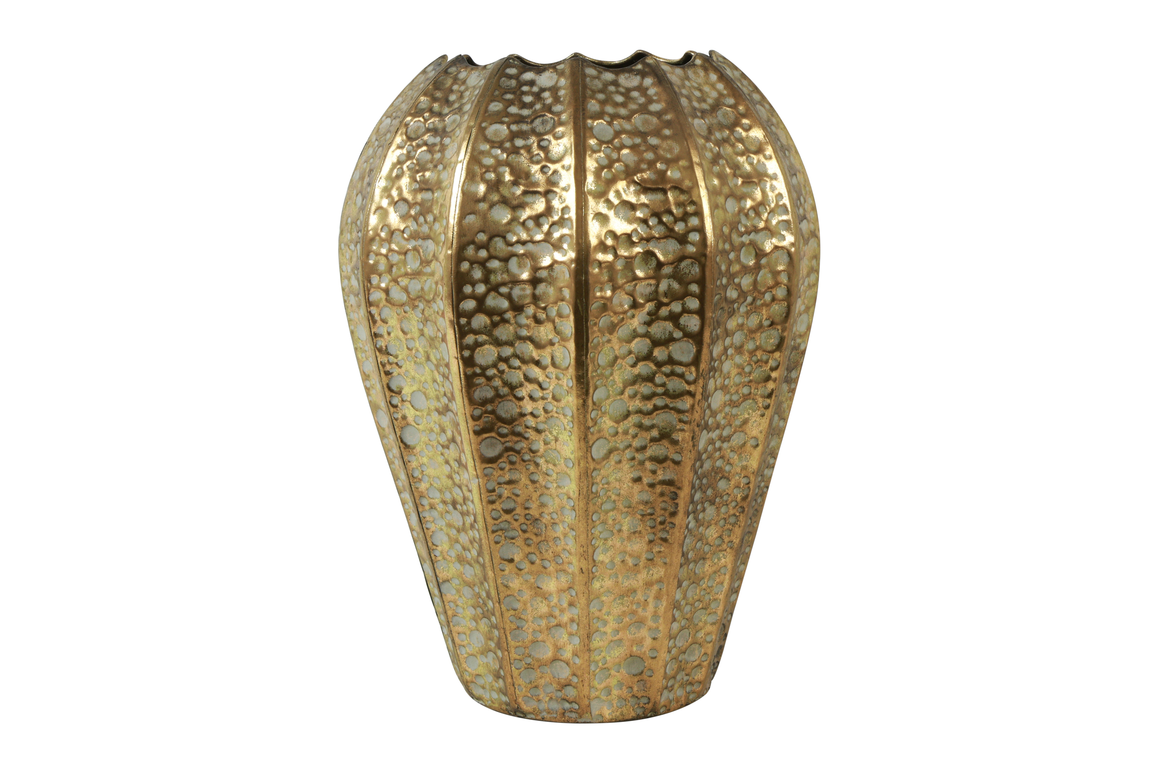 metalen vaas Axel 40cm goud - Eliassen.nl