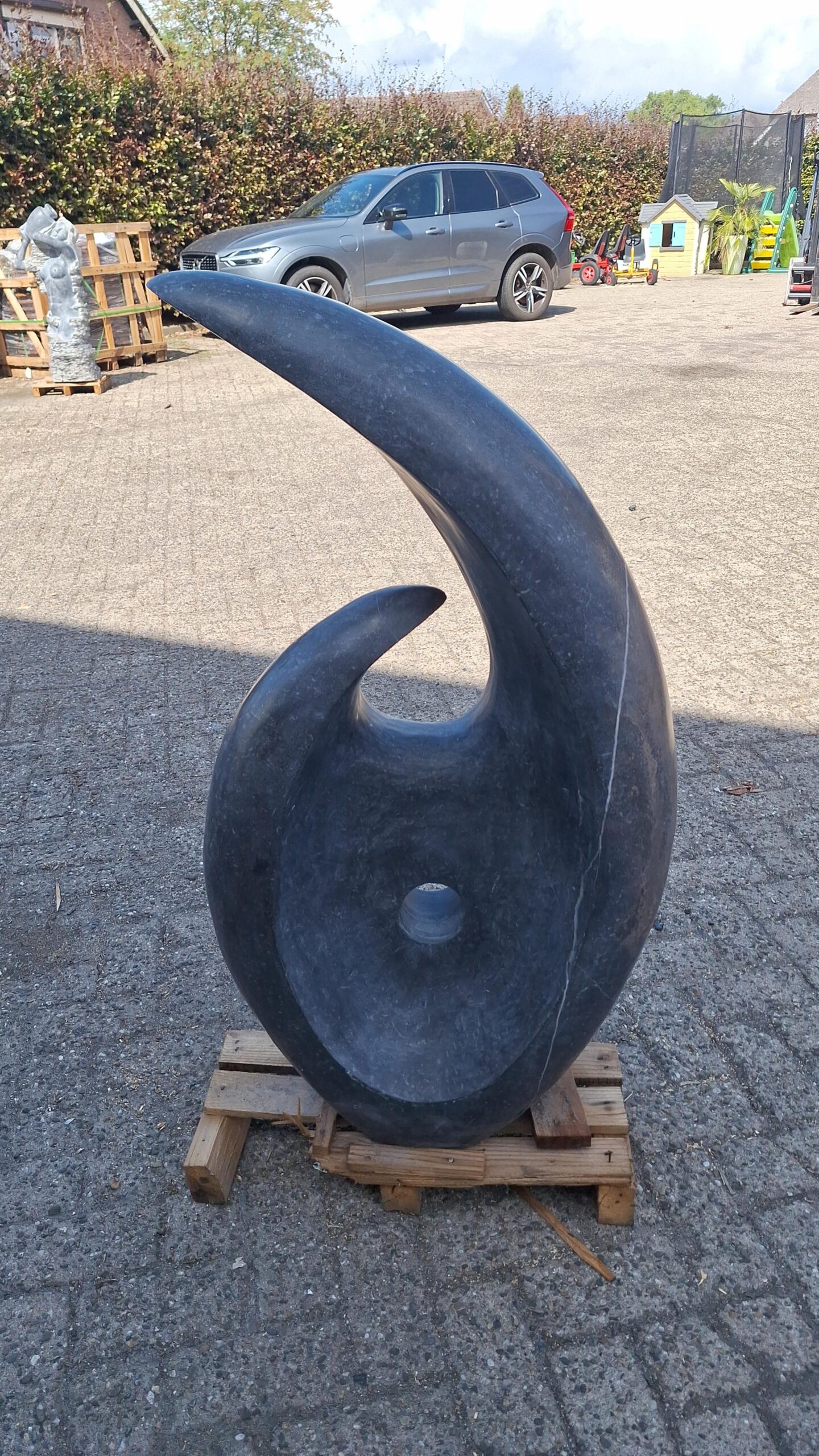 Sculptuur marmer Naar Elkaar Groeiend 100cm