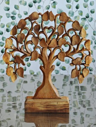Wooden Tree of Life Sculpture, Standing, 45 cm