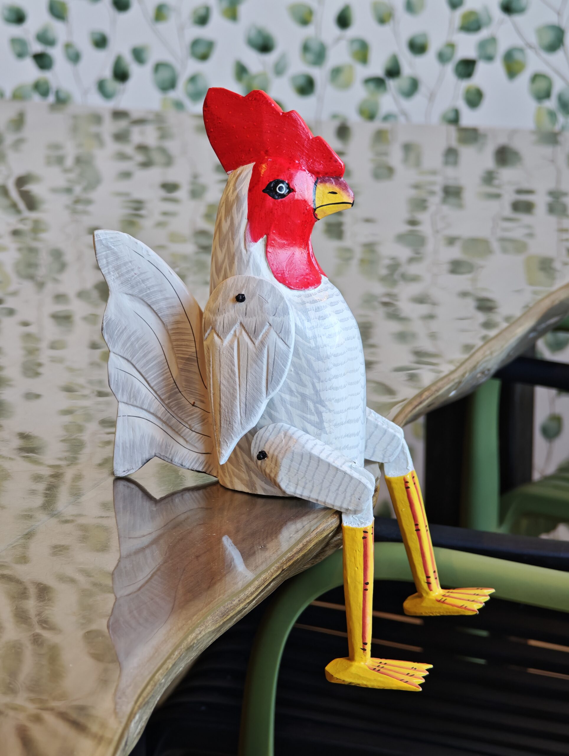 Holzfigur „Buntes Huhn“, 23 cm – Eliassen.nl