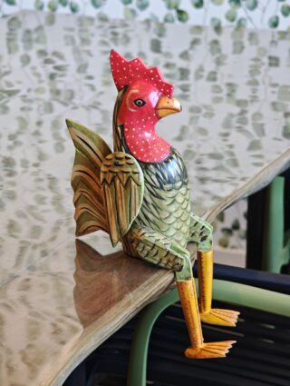 Holzfigur „Buntes Huhn“, 23 cm – Eliassen.nl
