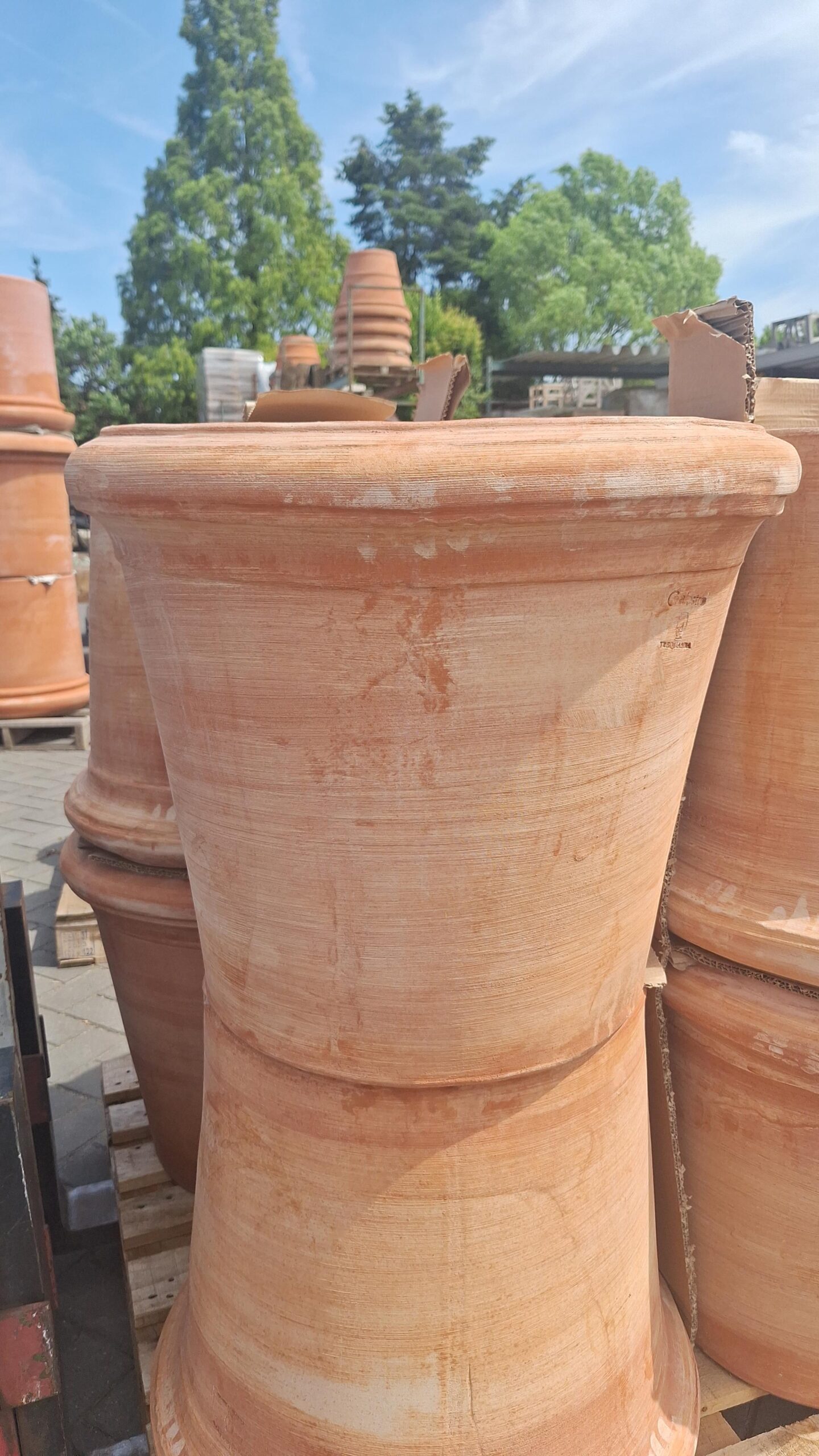 Pot terracotta Cilindro liscio montelupo 60cm