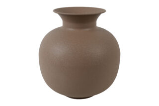 metalen vaas faris bruin 32cm - Eliassen.nl