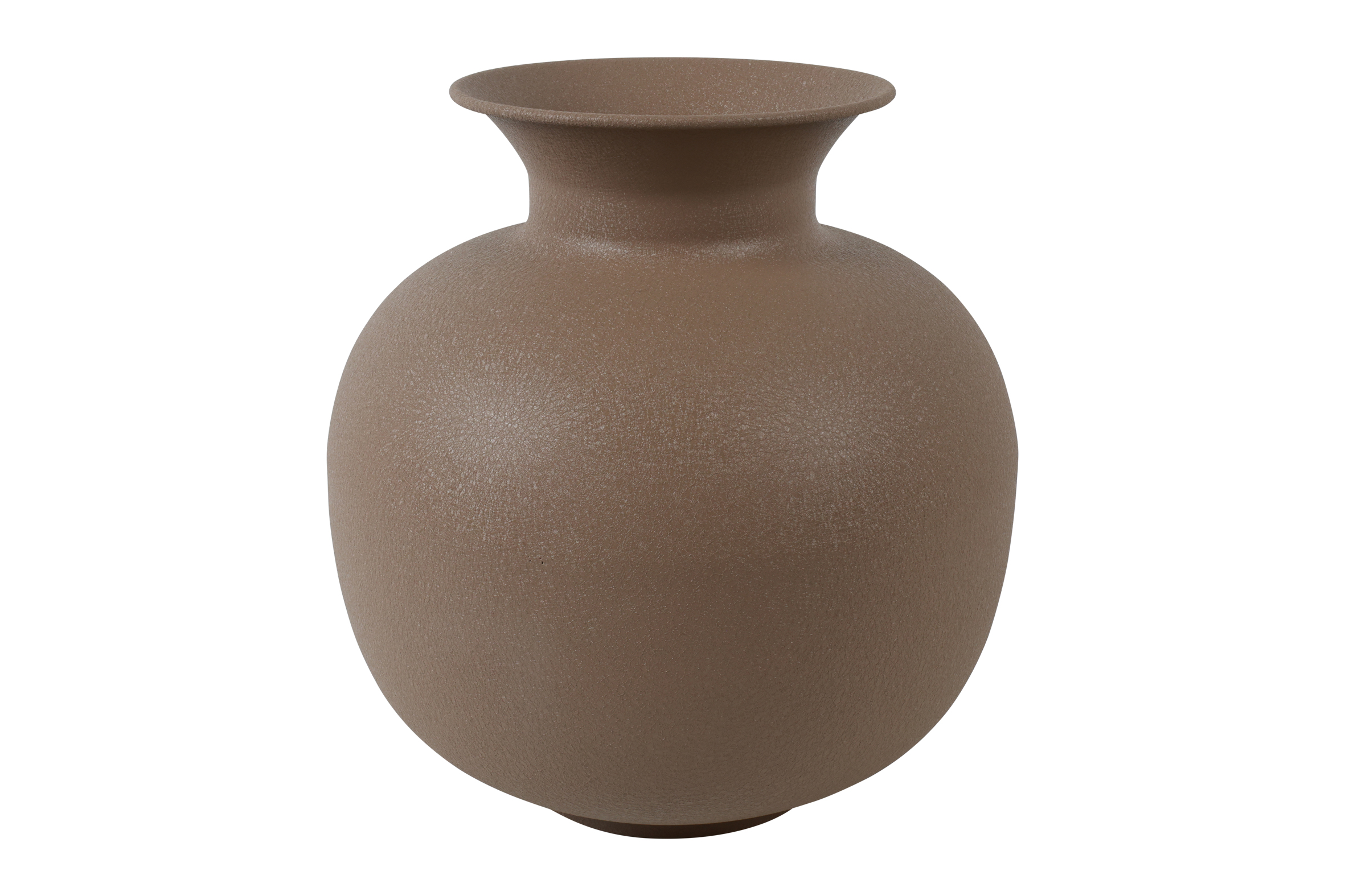 metalen vaas faris bruin 32cm - Eliassen.nl