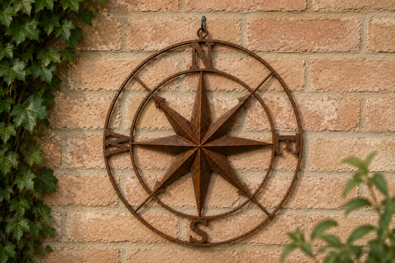 muurdecoratie windroos 60cm - Eliassen.nl