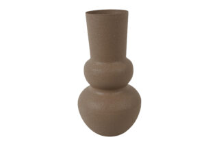 Metalen vaas Jana bruin 30cm - Eliassen.nl