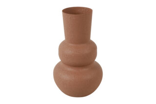 metalen vaas terra 20cm - Eliassen.nl