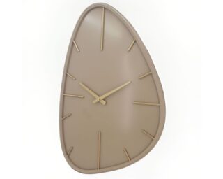 Wandklok Elio organisch beige 71cm - Eliassen.nl