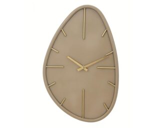Wandklok Evia organisch beige 48cm - Eliassen.nl