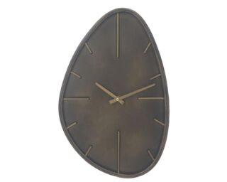 Wandklok Evia organisch antraciet 48cm - Eliassen.nl