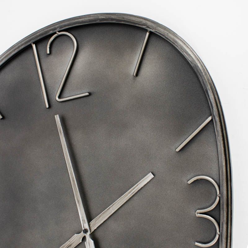 Wandklok Ringo organisch antraciet 78cm