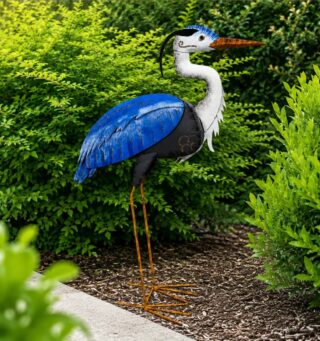 reiger metaal blauw 130cm - Eliassen.nl