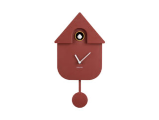 Karlsson Wandklok Modern Cuckoo rood 41cm - Eliassen.nl