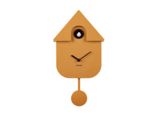 Karlsson Wandklok Modern Cuckoo geel 41cm - Eliassen.nl