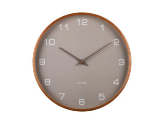 Karlsson wandklok Acento wood licht grijs 40cm - Eliassen.nl