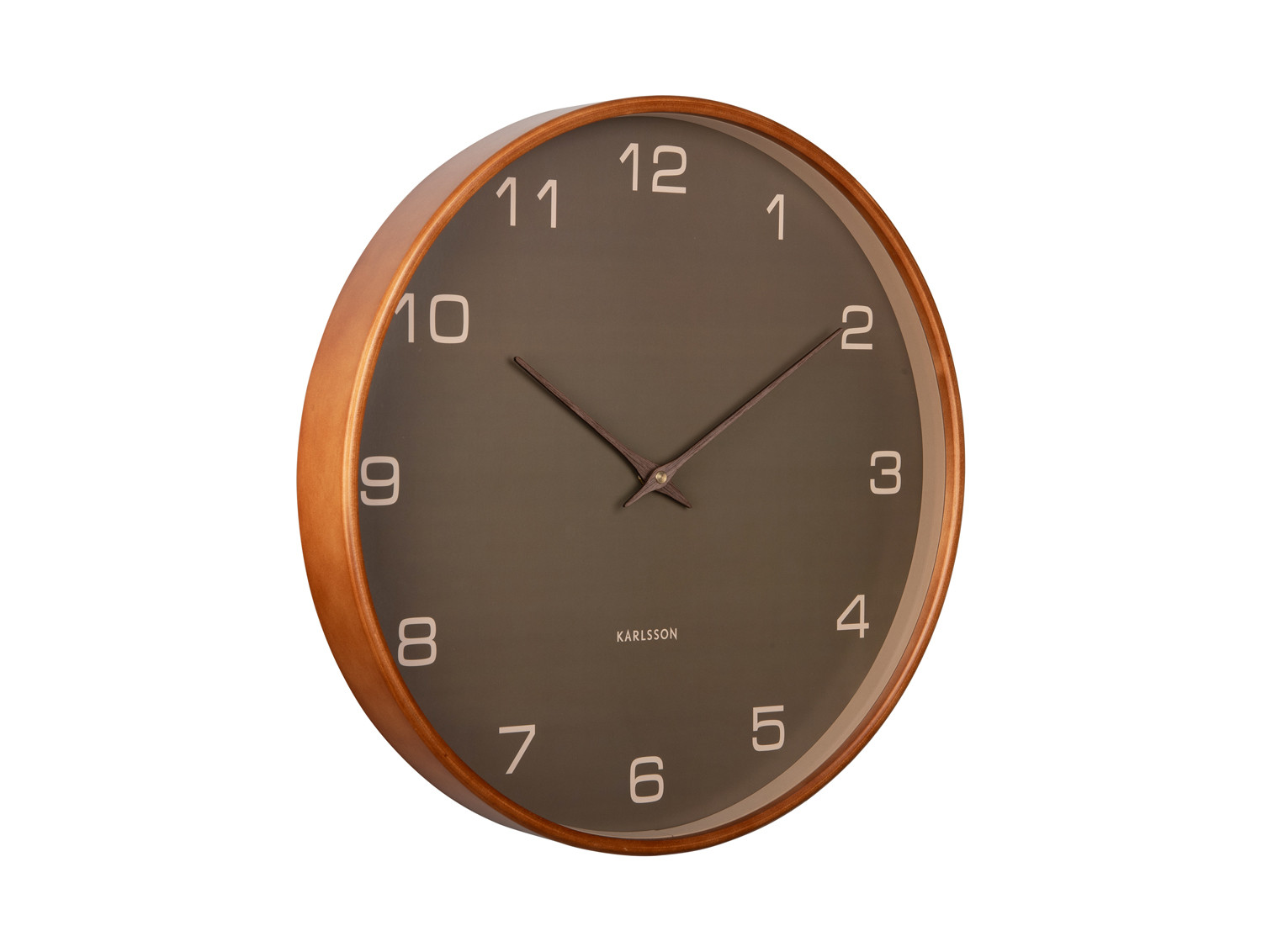 Karlsson wandklok Acento wood mosgroen 40cm