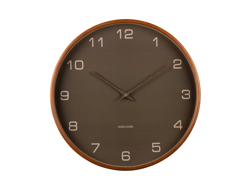 Karlsson wandklok Acento wood mosgroen 40cm - Eliassen.nl