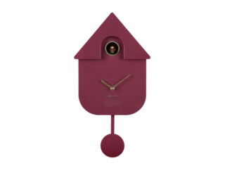 Karlsson wandklok Modern Cuckoo Oro donker mauve 41cm - Eliassen.nl