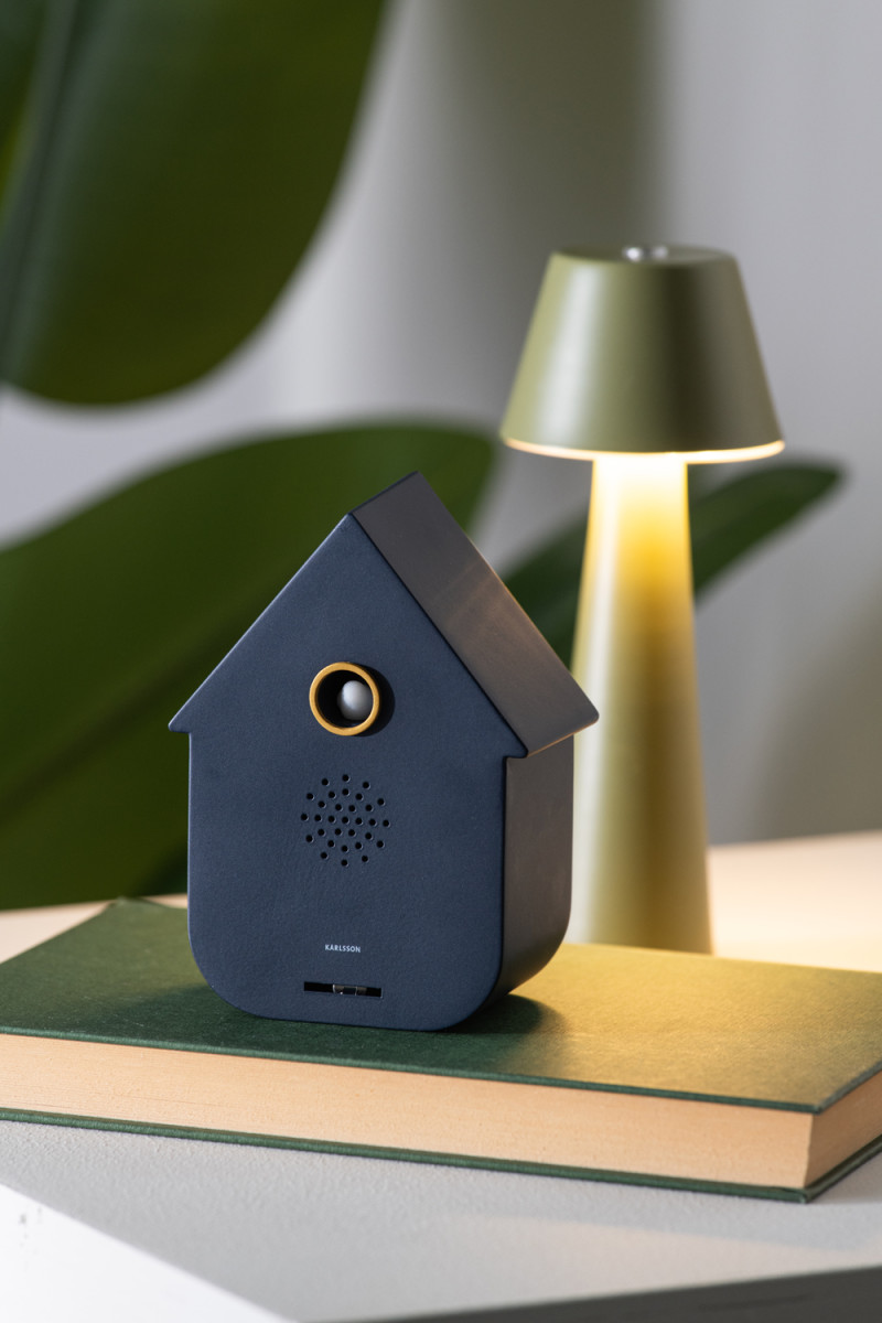 Karlsson Soundbox Modern Cuckoo donker blauw 11,5cm
