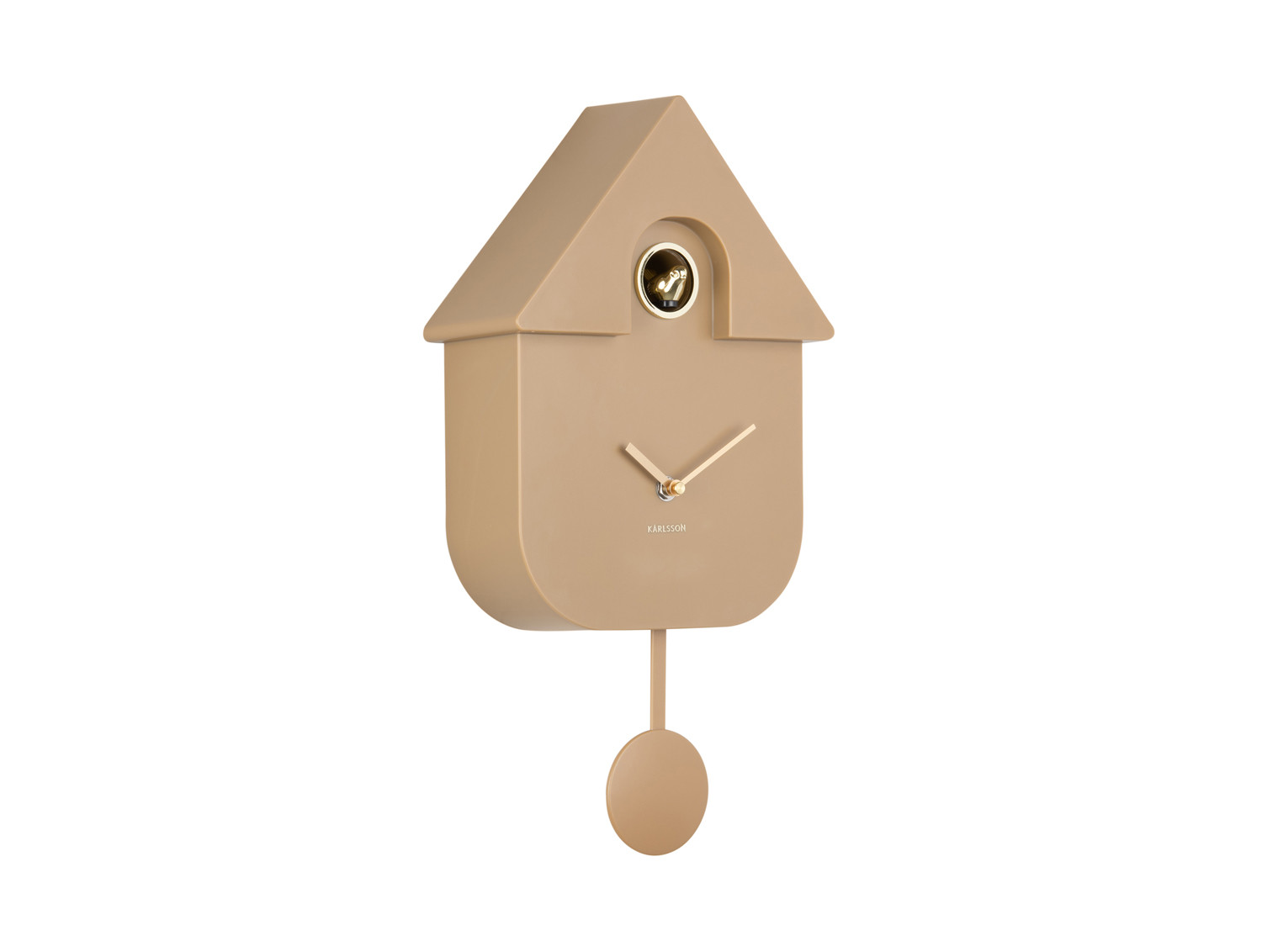 Karlsson wandklok Modern Cuckoo Oro mokka bruin 41cm - Eliassen.nl