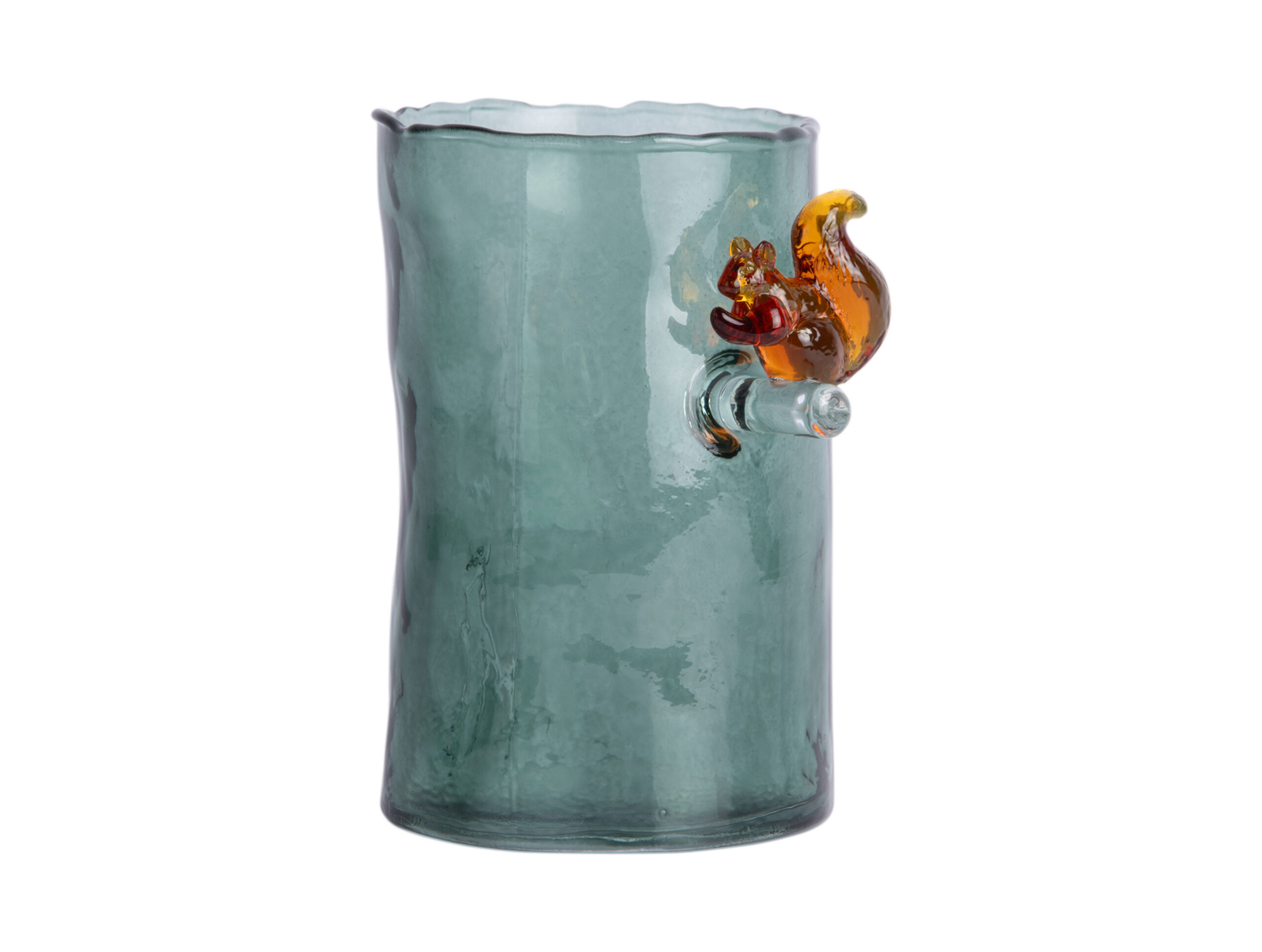 Karlsson glasvaas met eekhoorn groen 15cm-Eliassen.nl