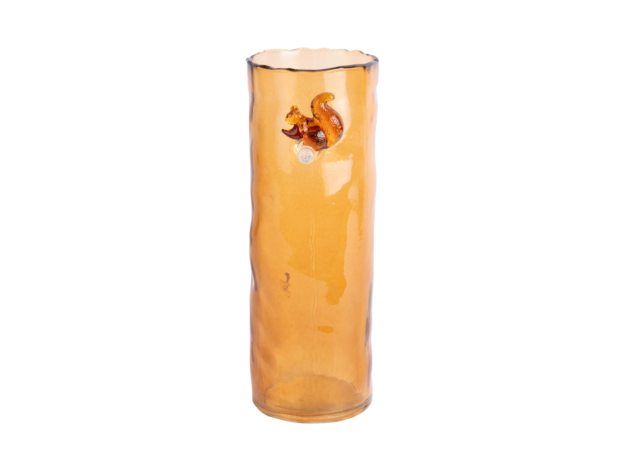 Karlsson glasvaas met eekhoorn oranje 27cm - Eliassen.nl