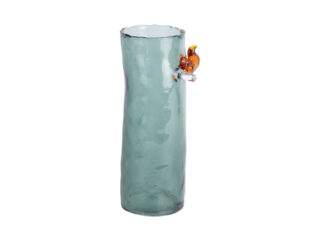 Karlsson glasvaas met eekhoorn groen 27cm - Eliassen.nl