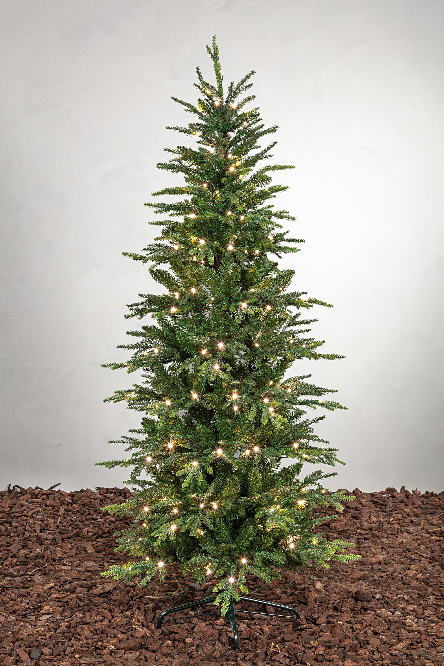 Kerstboom kunst met ledverlichting Noble tree 90cm
