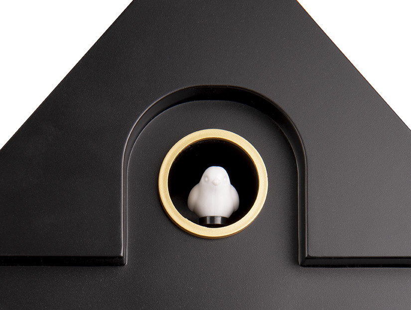 Karlsson wandklok Modern Cuckoo zwart 41cm